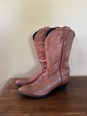 Vintage Tony Lama Leather Western Boots - Size 9.5 B
